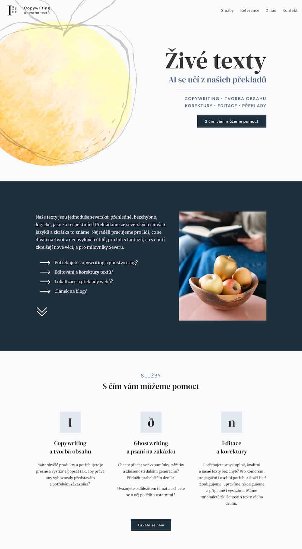 Screenshot of the Idunn website.