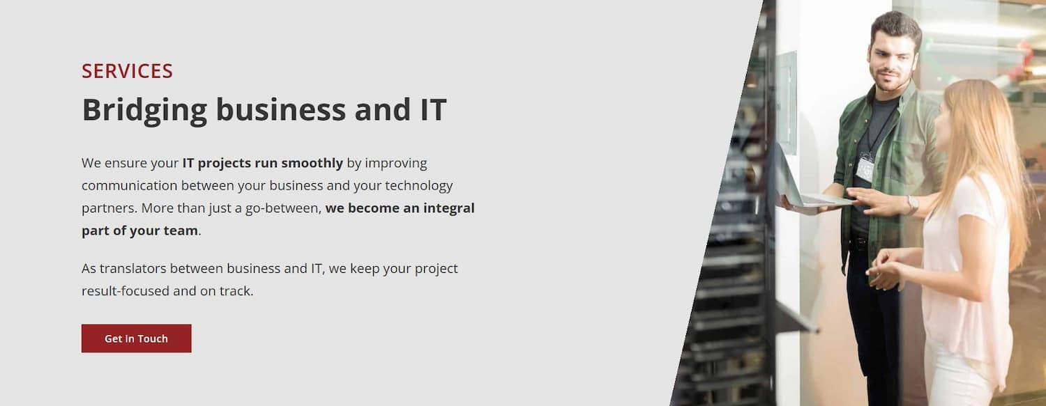 Screenshot of the Orbitus website.